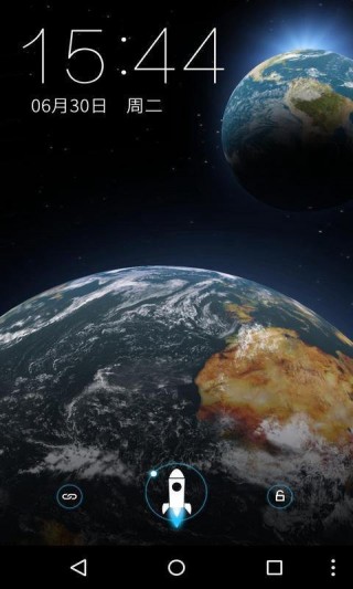 张地球太空类3d双子地球手机桌面动态壁纸,并且希望将它设为锁屏桌面