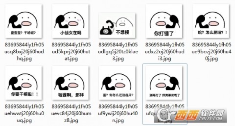 歪你打错表情了傻逼可爱表情下载_歪你打错戚砚笛搞笑电话包图片